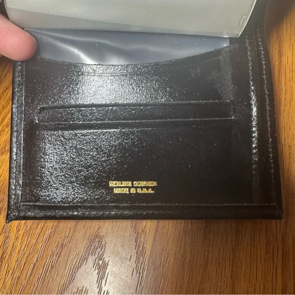 United States Air Force BiFold Wallet Black Genuine Cowhide Made in USA Military